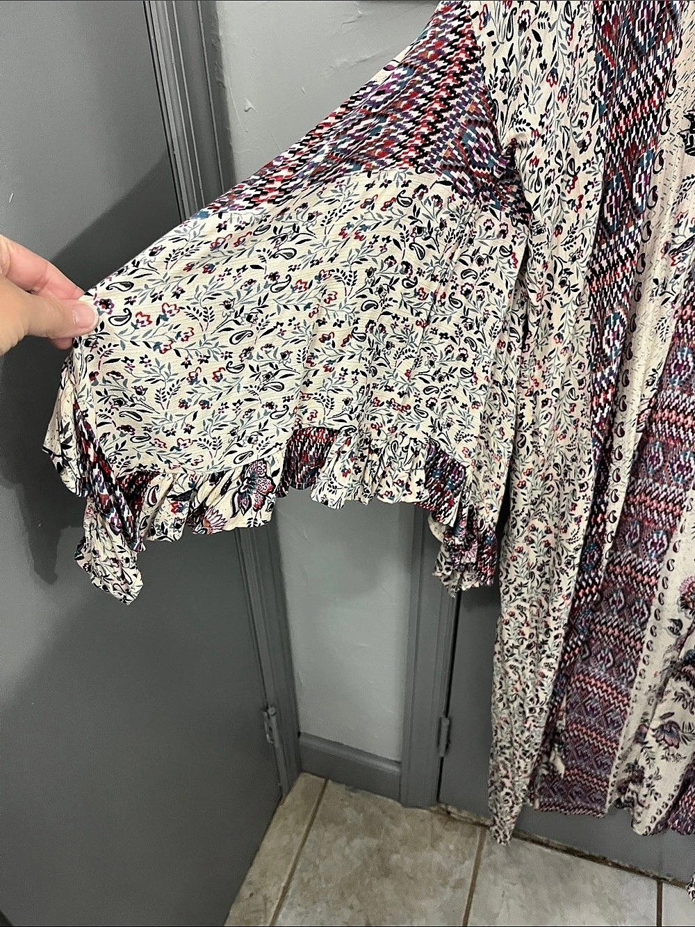 Boho Angie Floral Print Maxi Cover Size Large - Picture 5 of 5